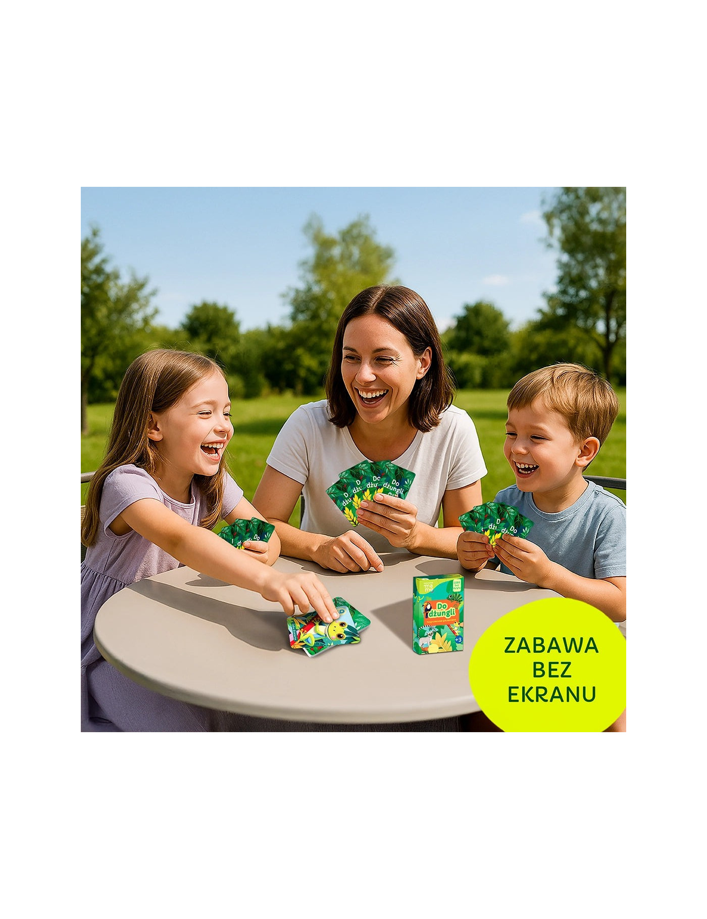 Gra karciana 'Do dżungli' Rozwojowa Mama