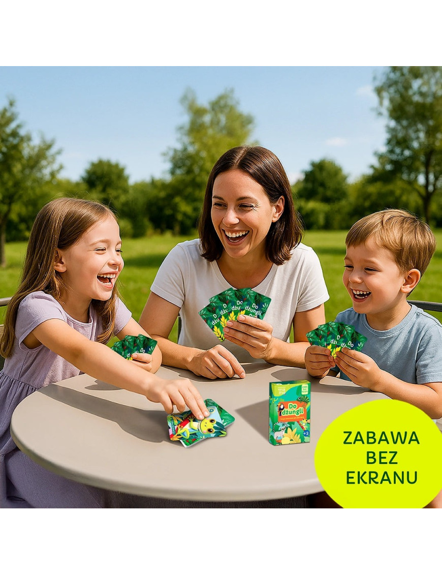 Gra karciana 'Do dżungli' Rozwojowa Mama