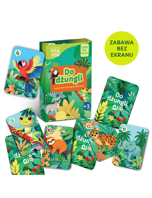Gra karciana 'Do dżungli' Rozwojowa Mama
