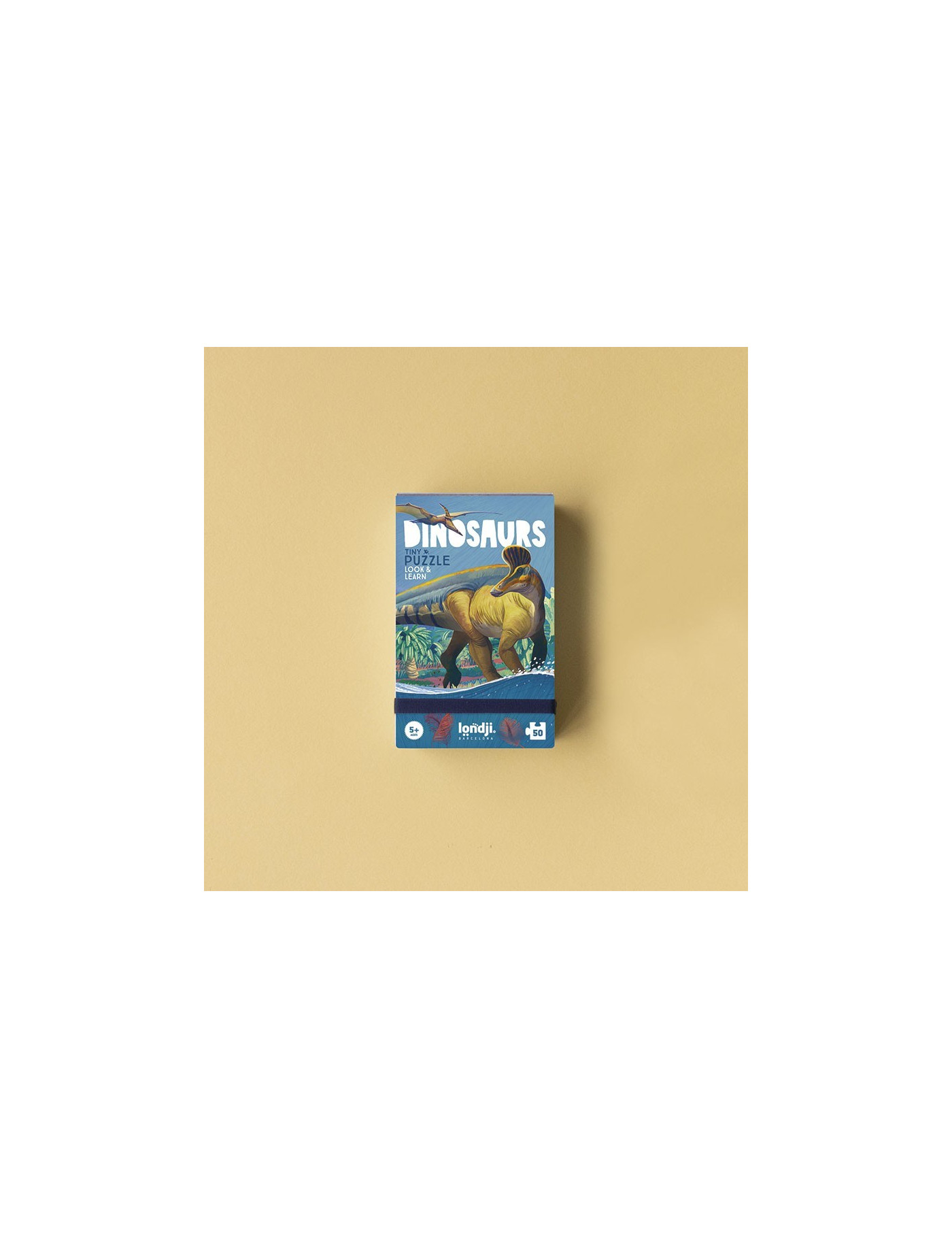 Puzzle kieszonkowe z grą obserwacyjną Dinozaury | Londji