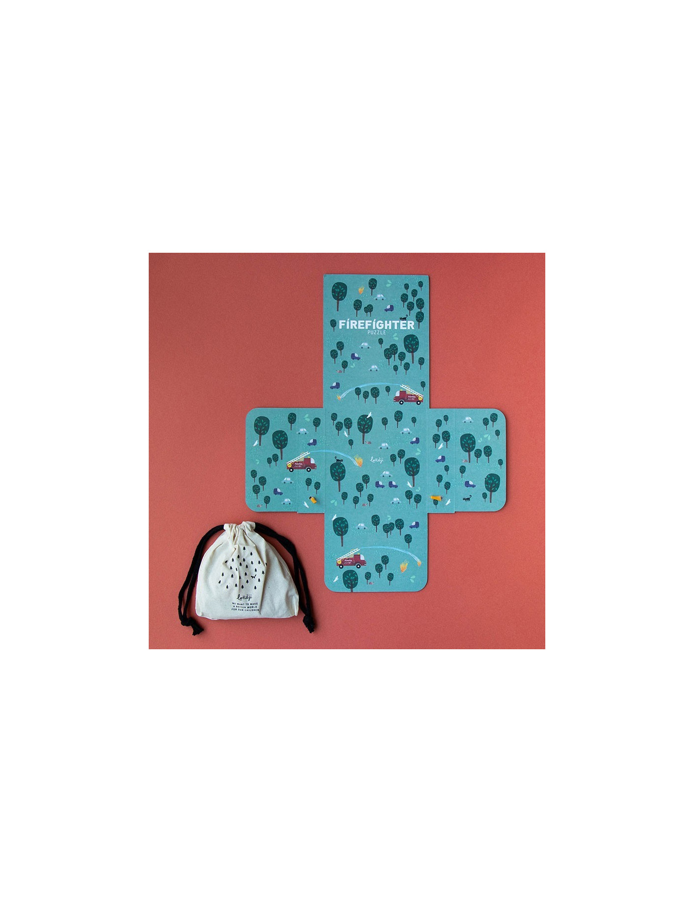 Puzzle kieszonkowe Strażak | Londji