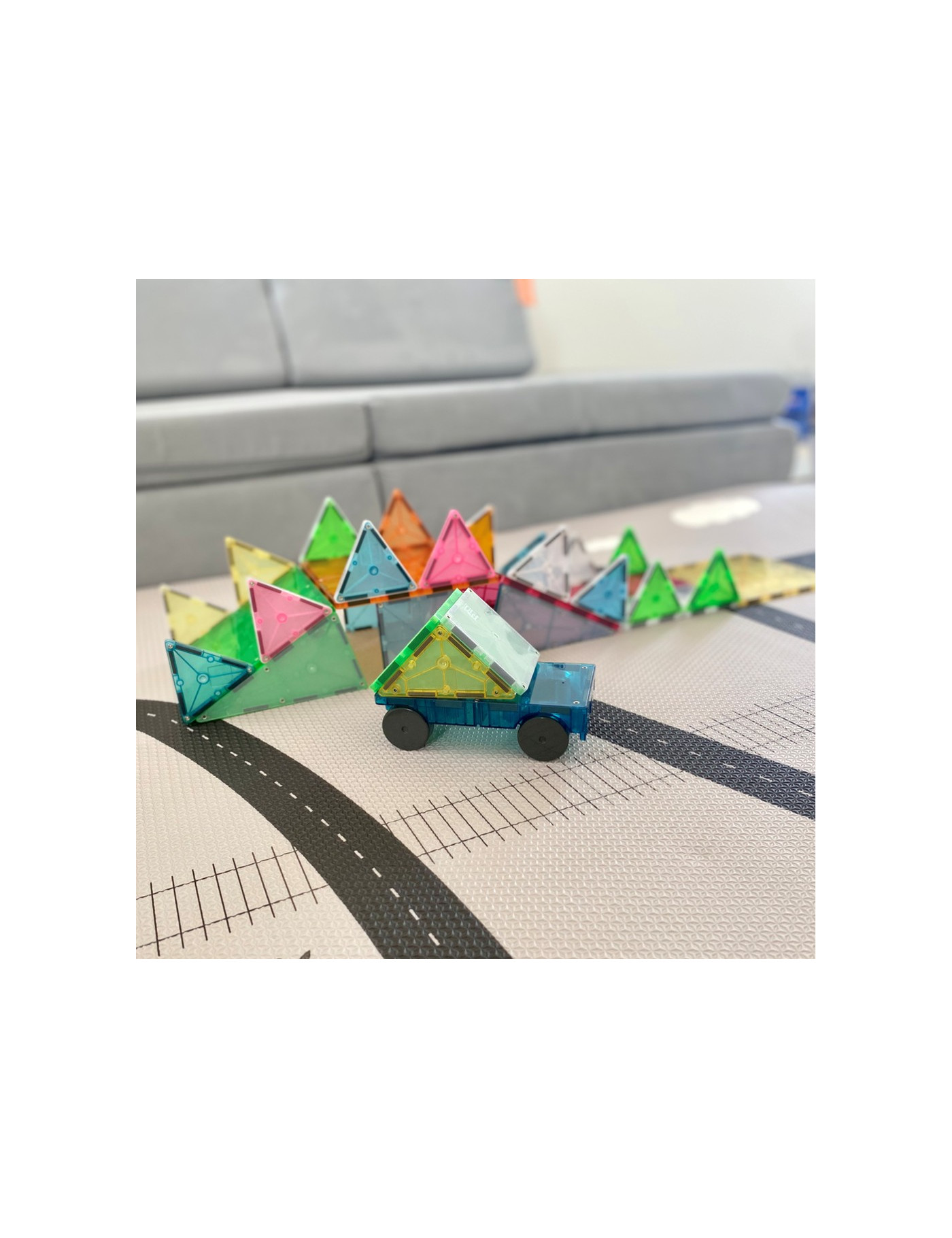 Klocki Magnetyczne Grand Prix 50 el. 3 lata+ Magna-Tiles® Klocki Magnetyczne Grand Prix 50 el. 3 lata+ Magna-Tiles®