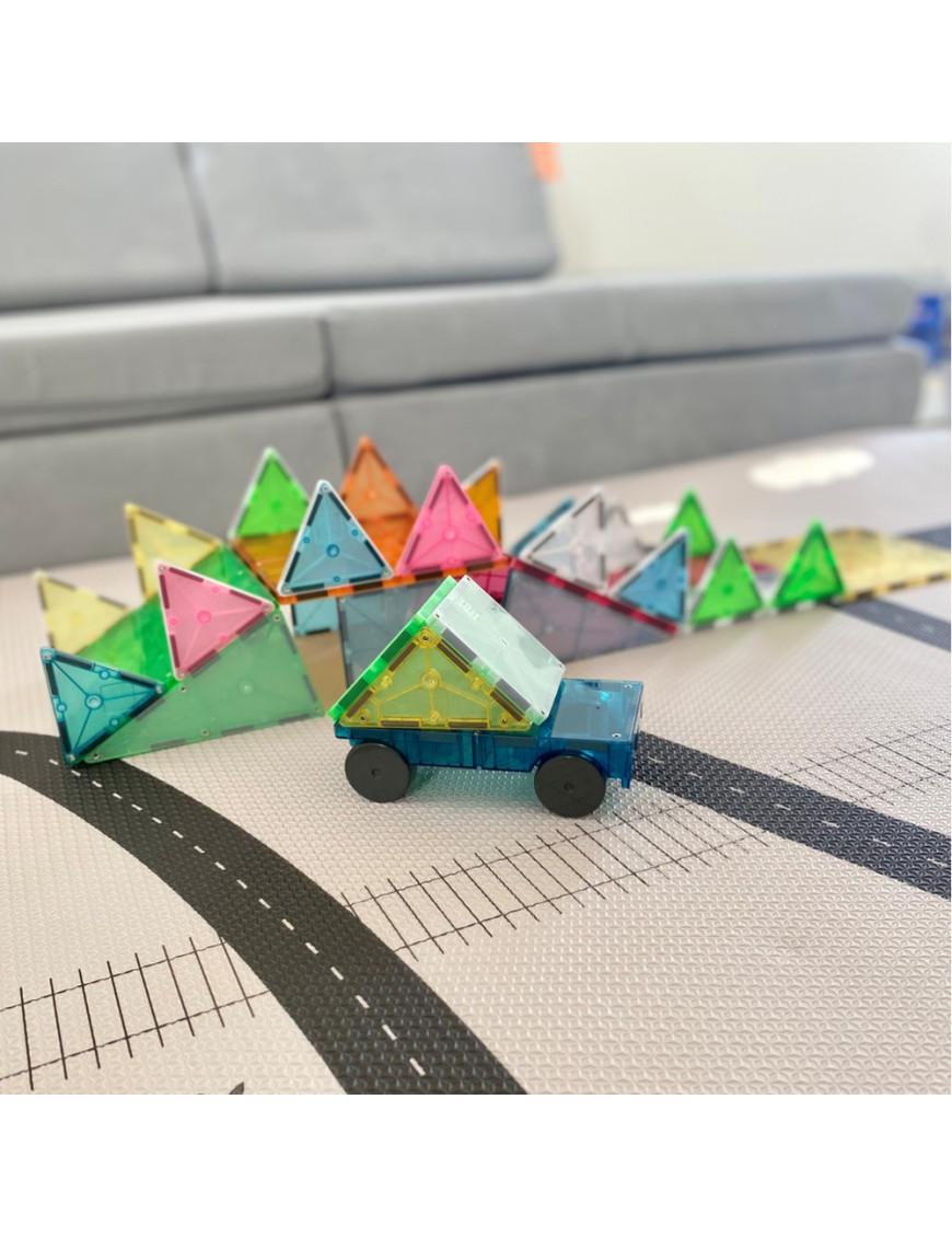 Klocki Magnetyczne Grand Prix 50 el. 3 lata+ Magna-Tiles® Klocki Magnetyczne Grand Prix 50 el. 3 lata+ Magna-Tiles®