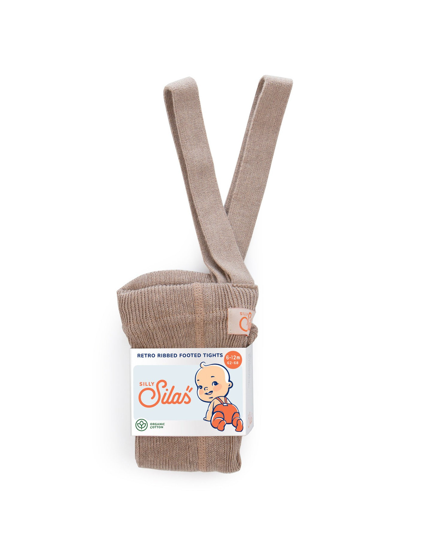 Rajstopy z Szelkami Retro Ribbed Children Tights Peanut Silly Silas Rajstopy z Szelkami Retro Ribbed Children Tights Peanut Silly Silas