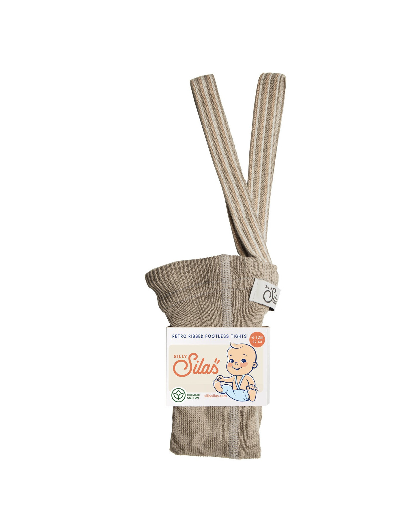 Legginsy z Szelkami Retro Ribbed Oyster Grey Silly Silas Legginsy z Szelkami Retro Ribbed Oyster Grey Silly Silas