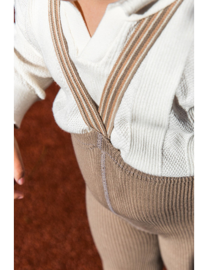 Legginsy z Szelkami Retro Ribbed Oyster Grey Silly Silas Legginsy z Szelkami Retro Ribbed Oyster Grey Silly Silas