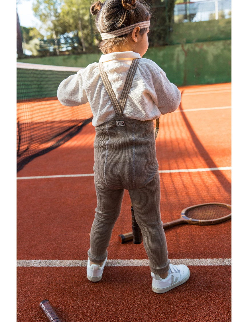 Legginsy z Szelkami Retro Ribbed Oyster Grey Silly Silas Legginsy z Szelkami Retro Ribbed Oyster Grey Silly Silas