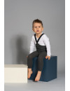 Legginsy z Szelkami Retro Ribbed Dark Grey Silly Silas Legginsy z Szelkami Retro Ribbed Dark Grey Silly Silas