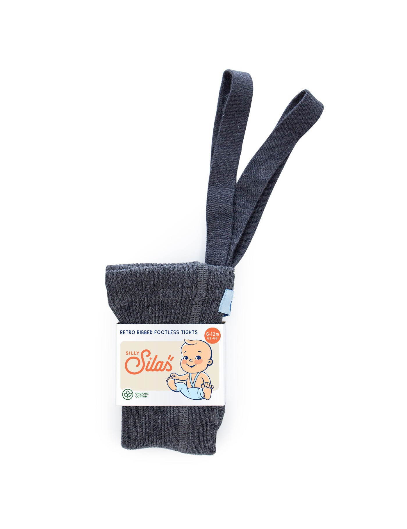 Legginsy z Szelkami Retro Ribbed Dark Grey Silly Silas Legginsy z Szelkami Retro Ribbed Dark Grey Silly Silas