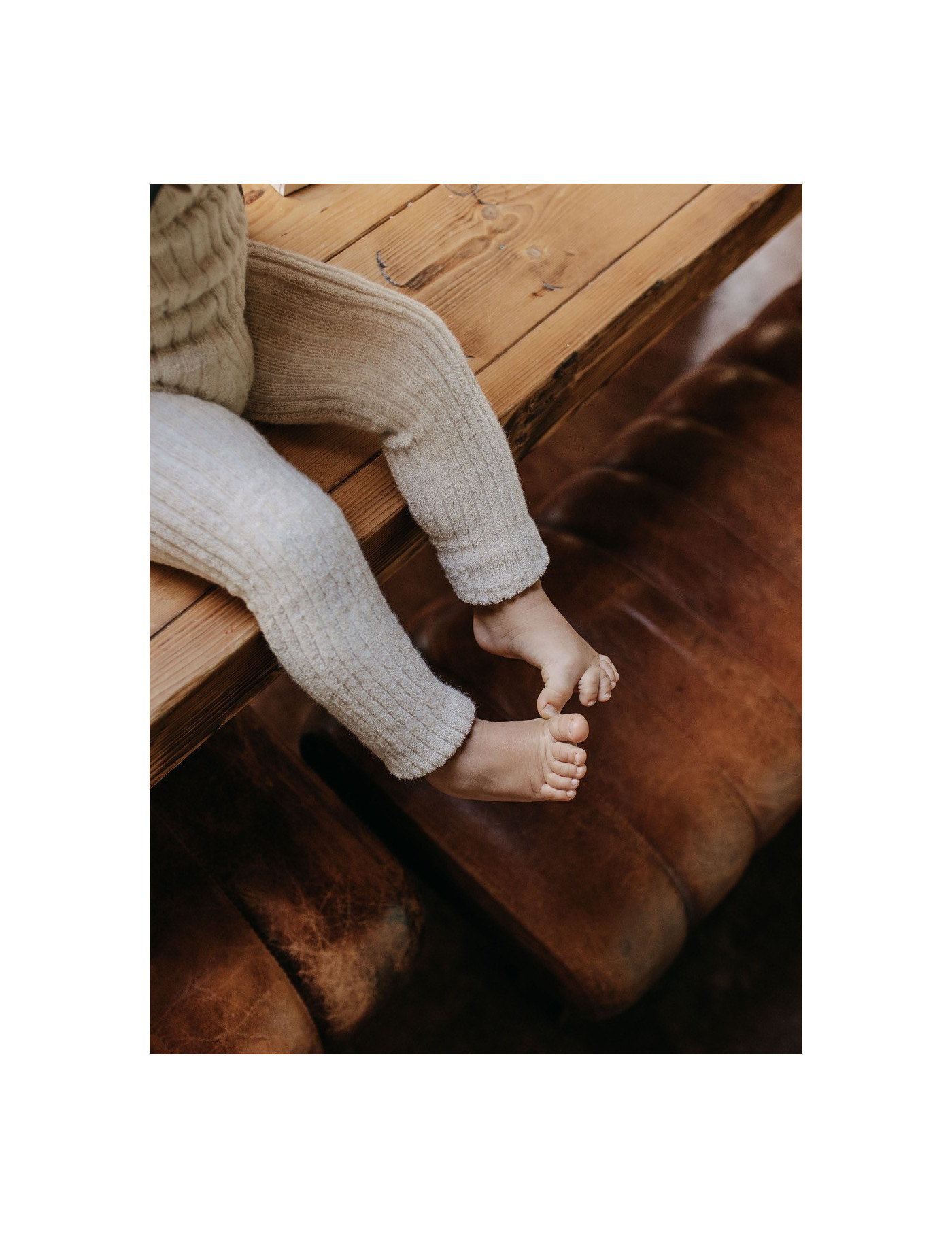 Legginsy z Szelkami Granny Cream Silly Silas