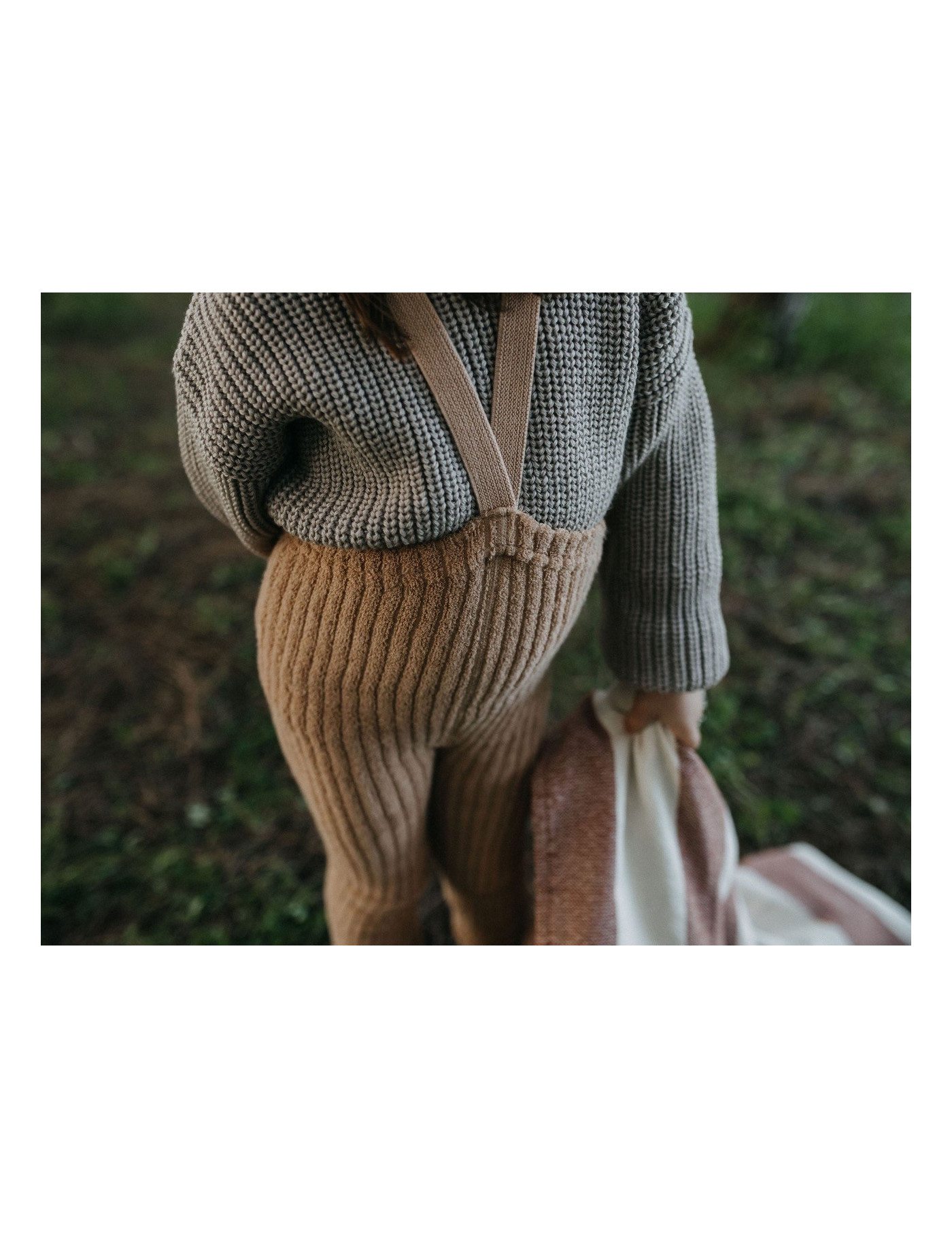 Legginsy z Szelkami Light Brown Silly Silas