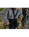 Legginsy z Szelkami Granny Dark Grey Silly Silas