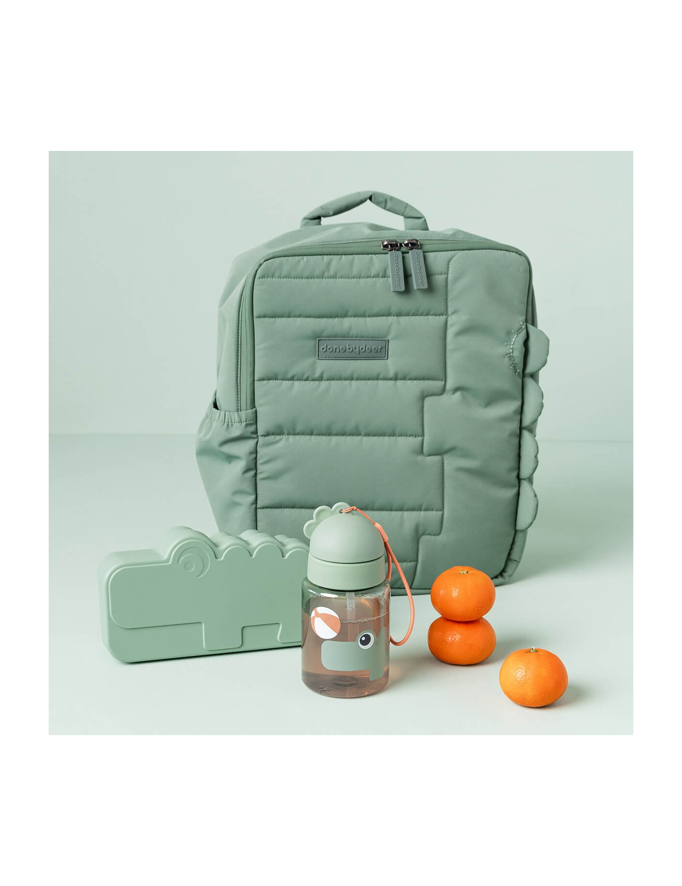 Done by Deer bidon dla dziecka 280ml Playground Green