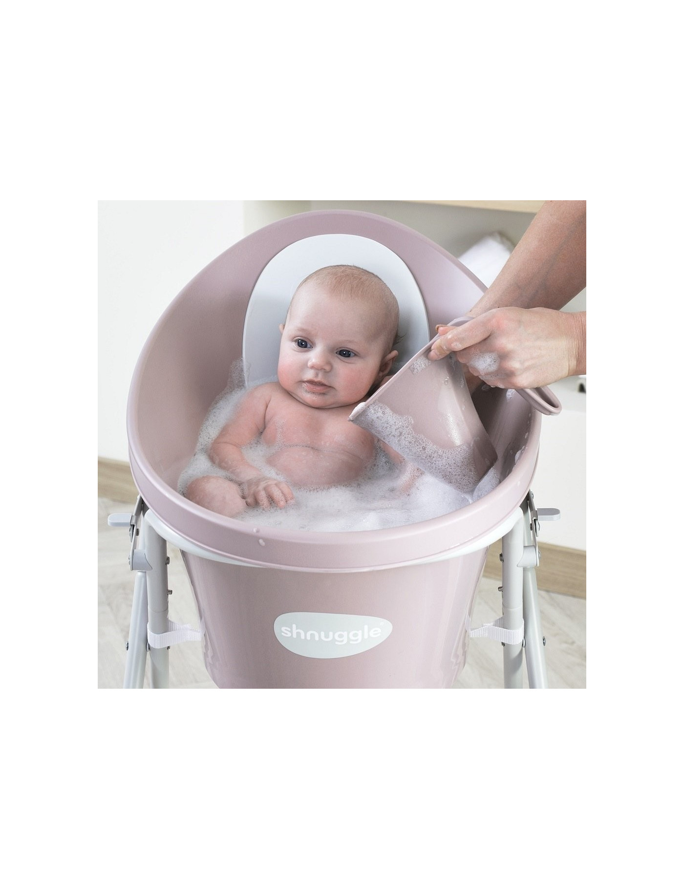 Shnuggle kubek do mycia głowy dziecka Blossom