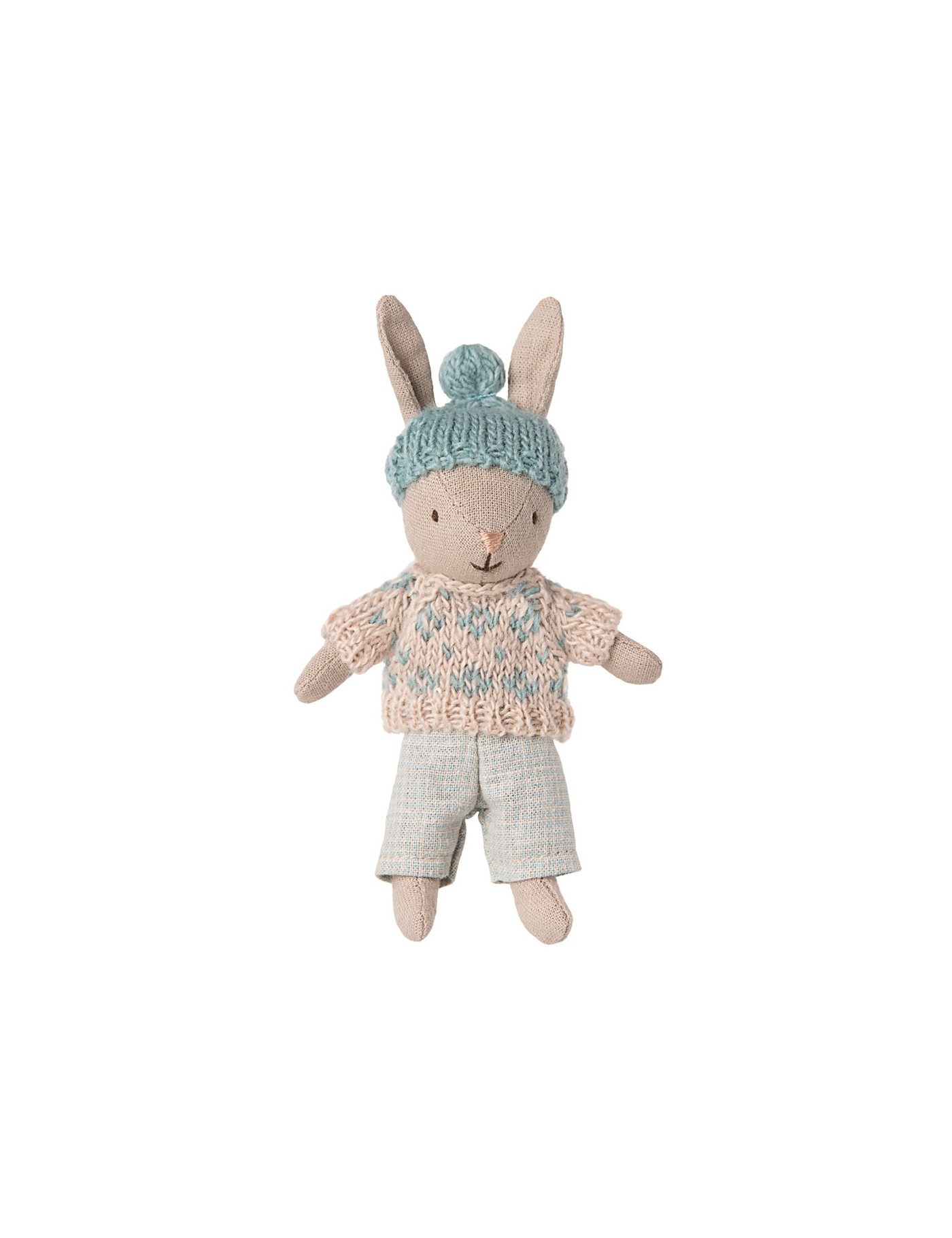 Zimowy króliczek Winter rabbit, Micro - Sand - Mint Maileg Zimowy króliczek Winter rabbit, Micro - Sand - Mint Maileg