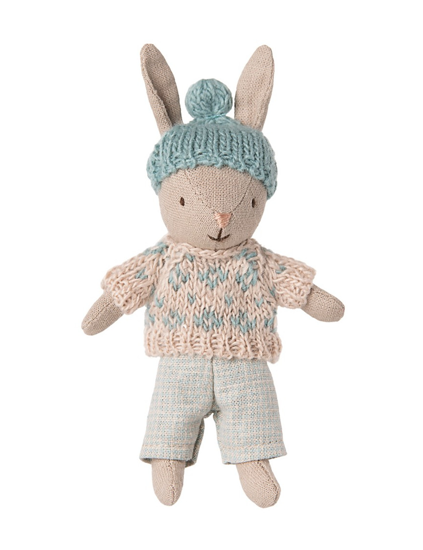 Zimowy króliczek Winter rabbit, Micro - Sand - Mint Maileg Zimowy króliczek Winter rabbit, Micro - Sand - Mint Maileg