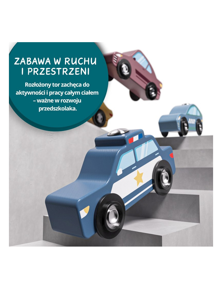 Transporter samochodów i tor wyścigowy 2w1, 36m+, Topbright Transporter samochodów i tor wyścigowy 2w1, 36m+, Topbright