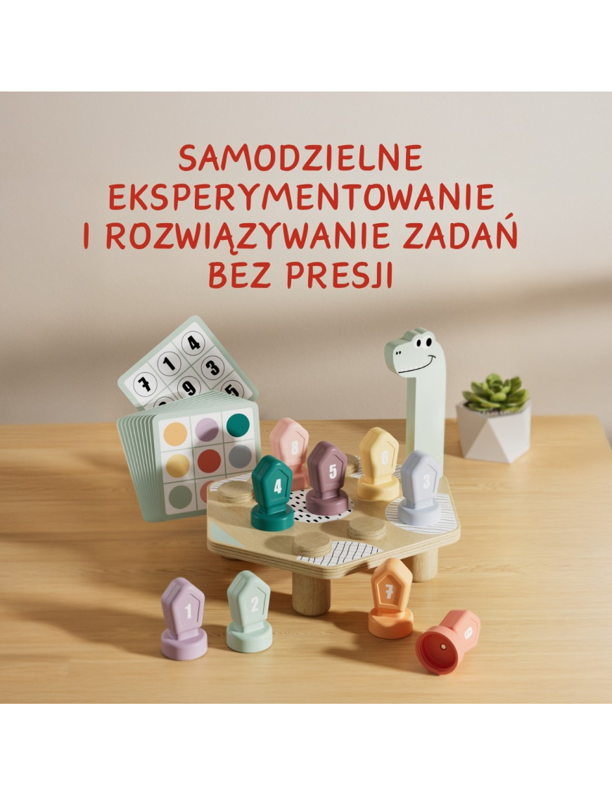 Gra do nauki kolorów i liczb Dino 36m+, Topbright