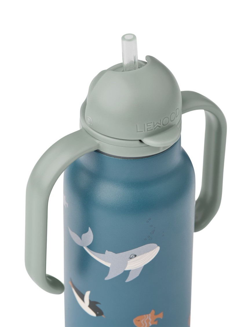 Butelka termiczna Kimmie z nadrukiem 250 ml Ocean Blue Liewood