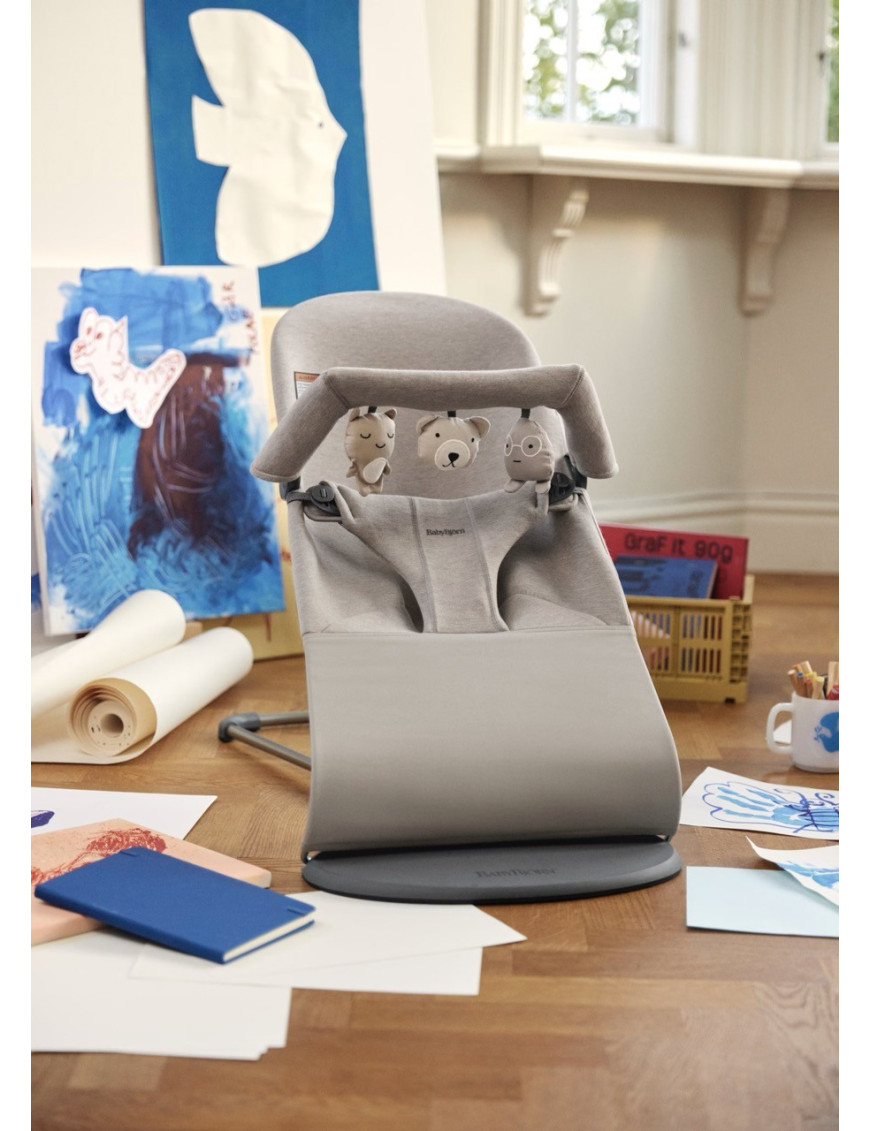 BABYBJORN - leżaczek BLISS 3D Jersey, Piaskowoszary BABYBJORN - leżaczek BLISS 3D Jersey, Piaskowoszary