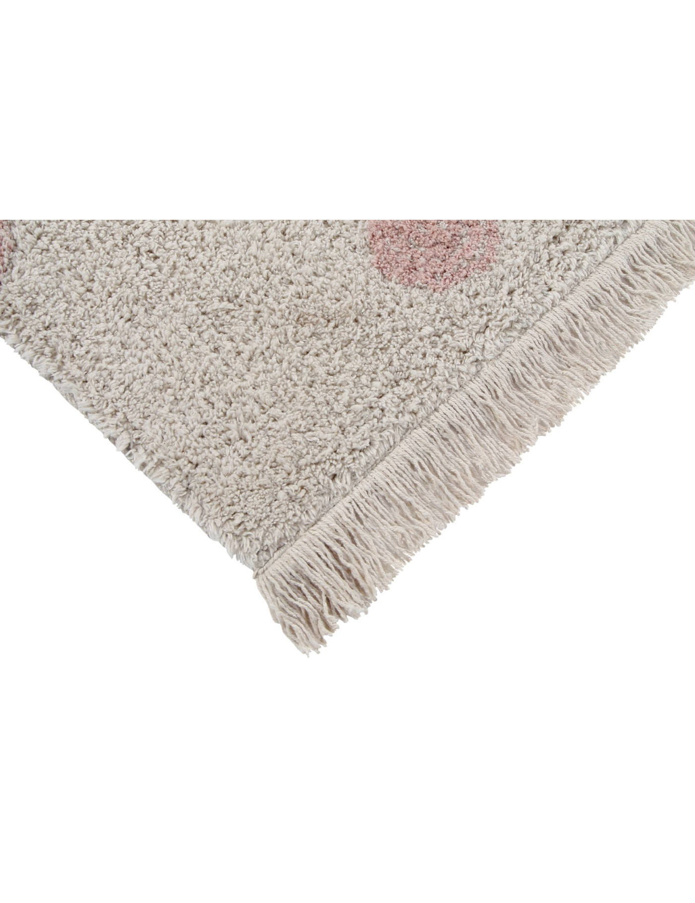 Lorena Canals Dywan bawełniany Hippy Dots Natural Vintage Nude 120 x 160 cm