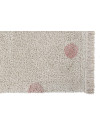 Lorena Canals Dywan bawełniany Hippy Dots Natural Vintage Nude 120 x 160 cm
