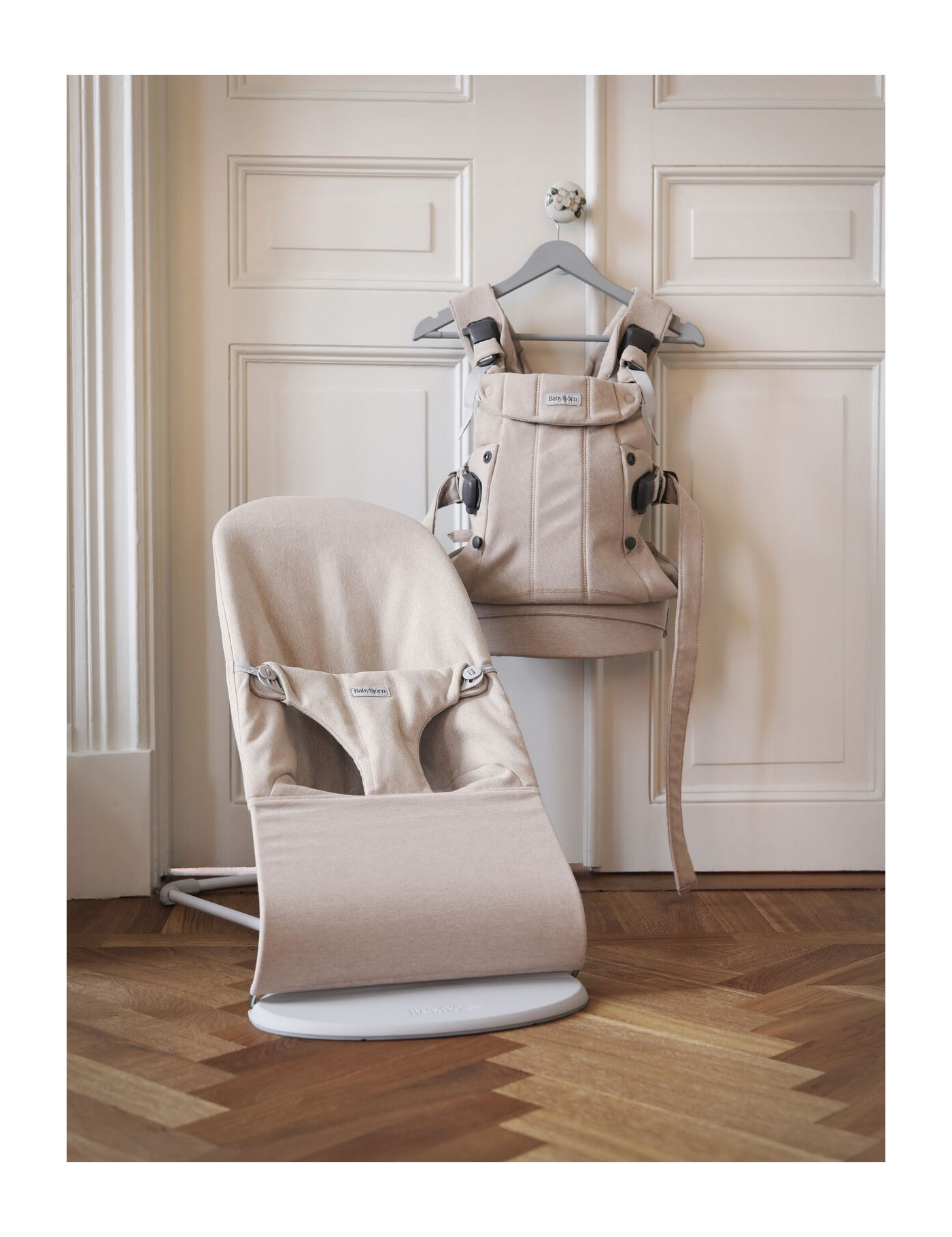 BABYBJORN - leżaczek WOVEN, Jasny Beż