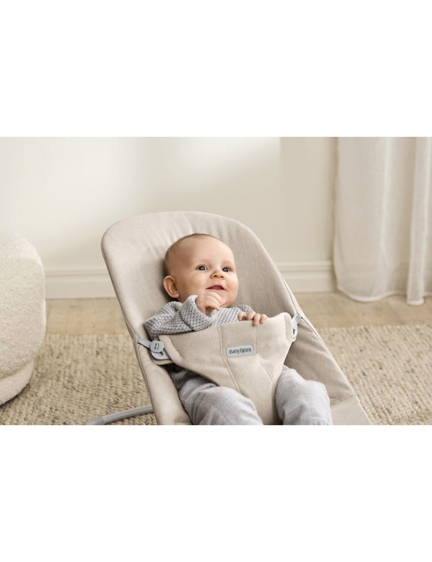 BABYBJORN - leżaczek WOVEN, Jasny Beż