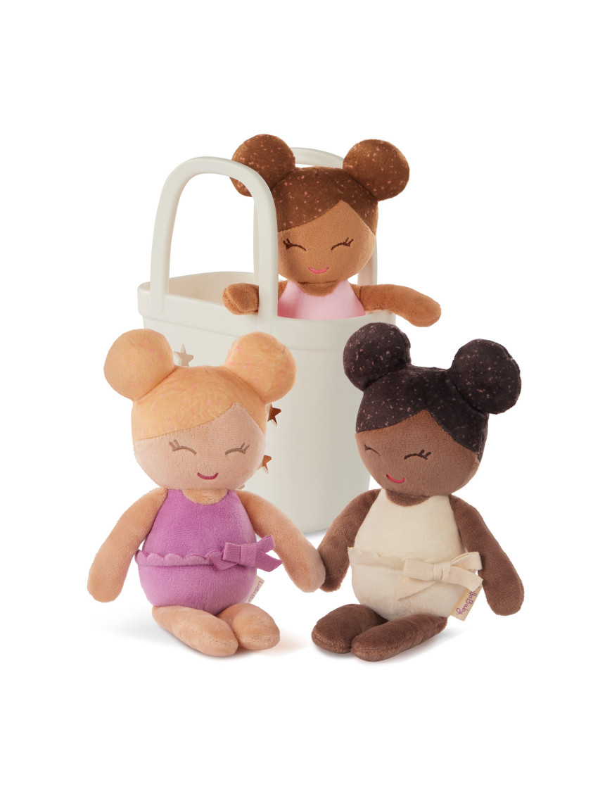 LullaBaby Bath Dolls – TRIO laleczek KĄPIELOWYCH, z koszykiem