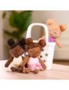 LullaBaby Bath Dolls – TRIO laleczek KĄPIELOWYCH, z koszykiem