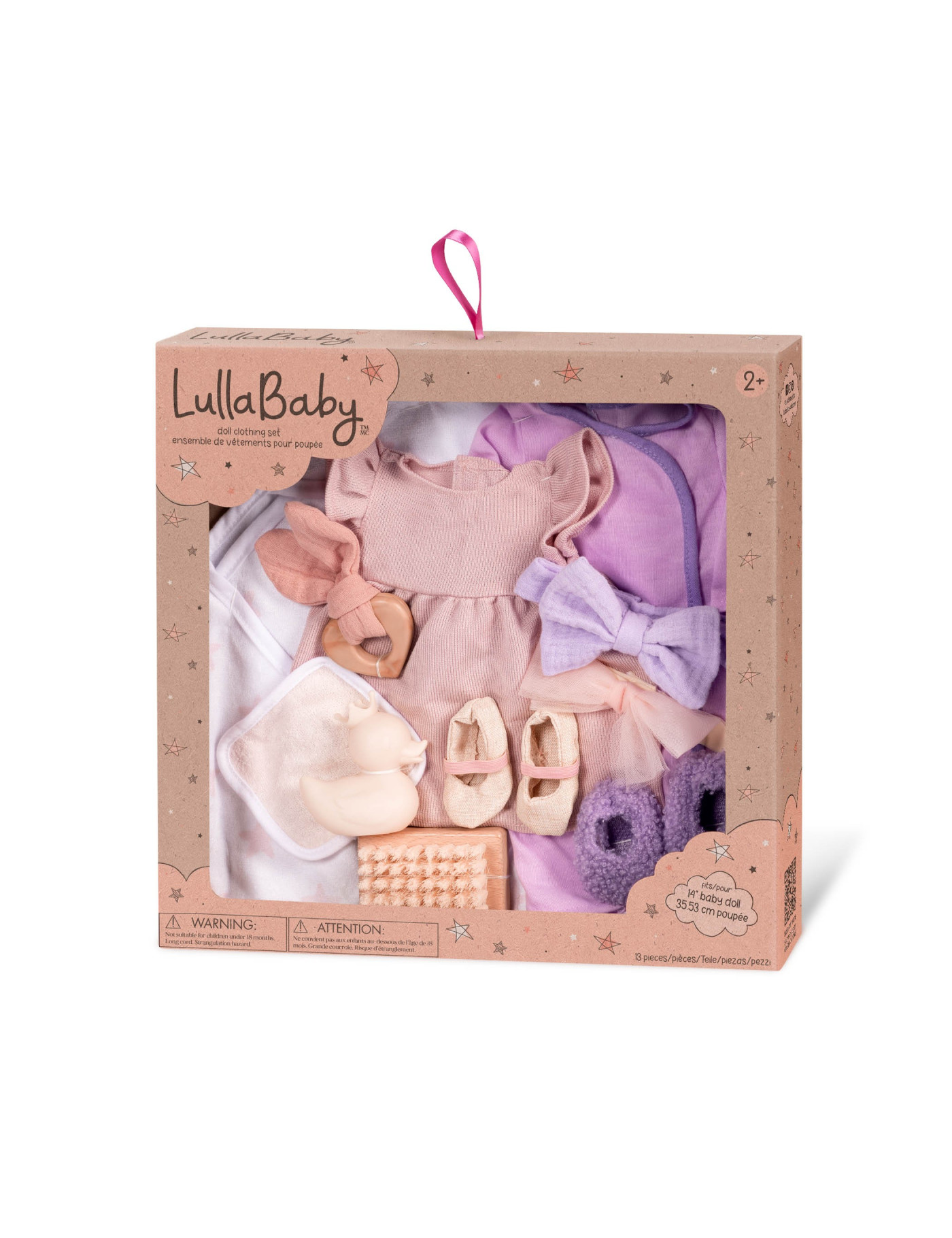 DUŻY zestaw dla lalki NOWORODKA – wersja dla dziewczynki LullaBaby