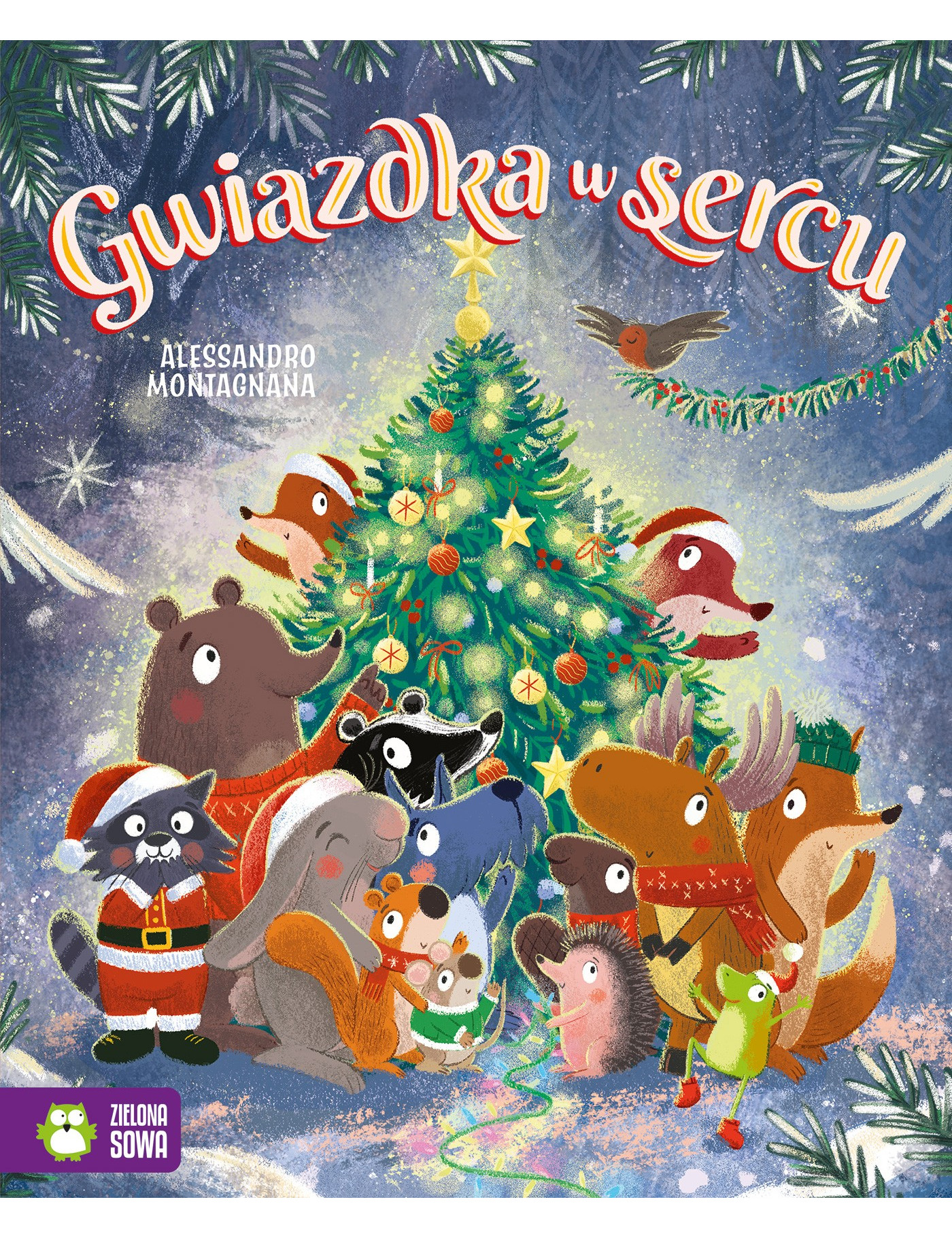 Gwiazdka w sercu Zielona Sowa
