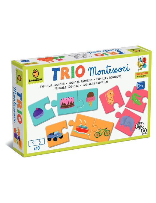 TRIO Montessori – gra-układanka – GRUPOWANIE LOGICZNE Ludattica