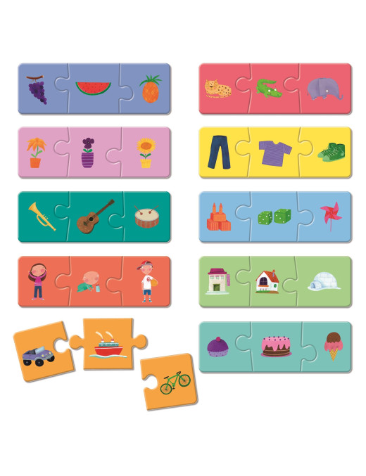 TRIO Montessori – gra-układanka – GRUPOWANIE LOGICZNE Ludattica