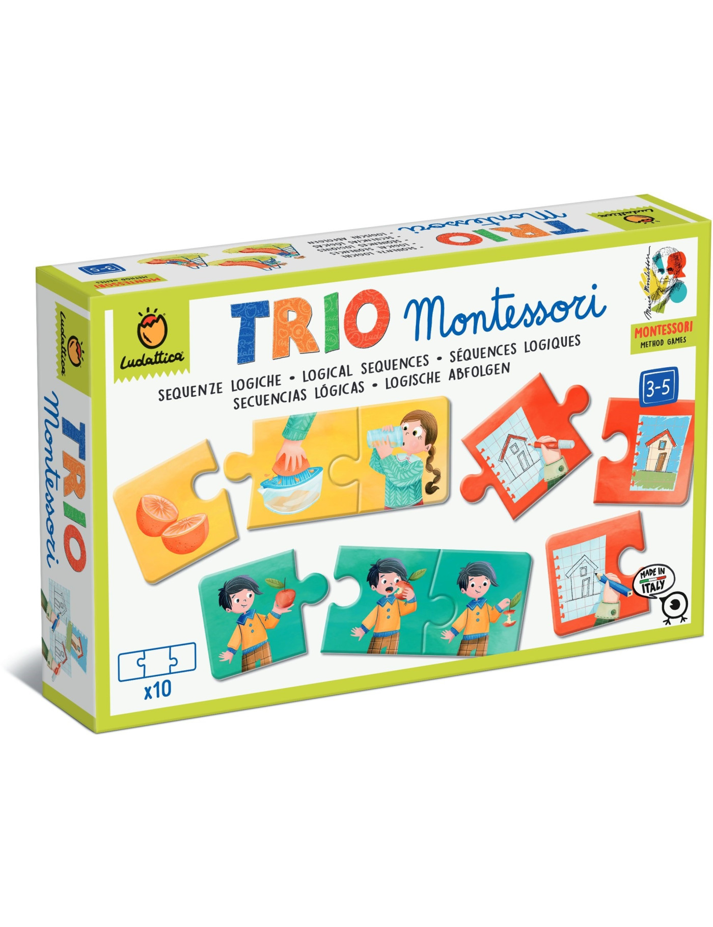 TRIO Montessori – gra-układanka – CIĄGI LOGICZNE Ludattica TRIO Montessori – gra-układanka – CIĄGI LOGICZNE Ludattica