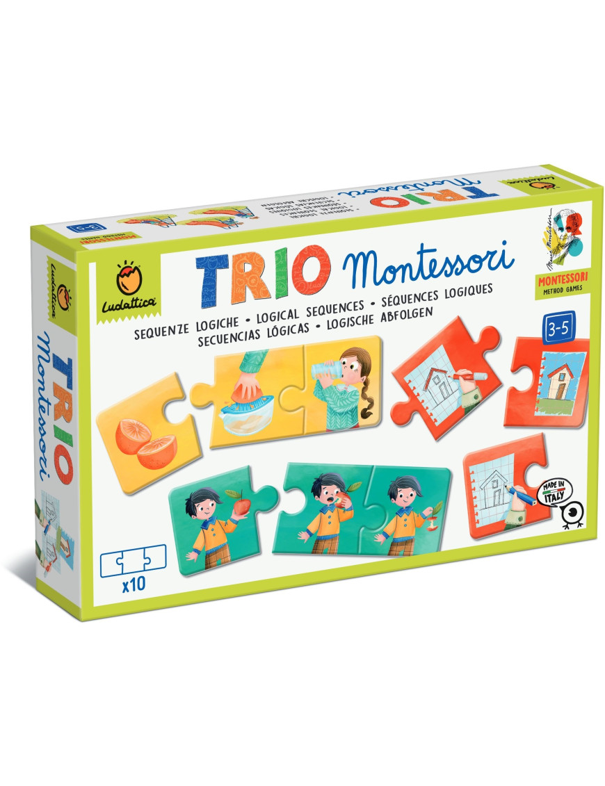TRIO Montessori – gra-układanka – CIĄGI LOGICZNE Ludattica TRIO Montessori – gra-układanka – CIĄGI LOGICZNE Ludattica