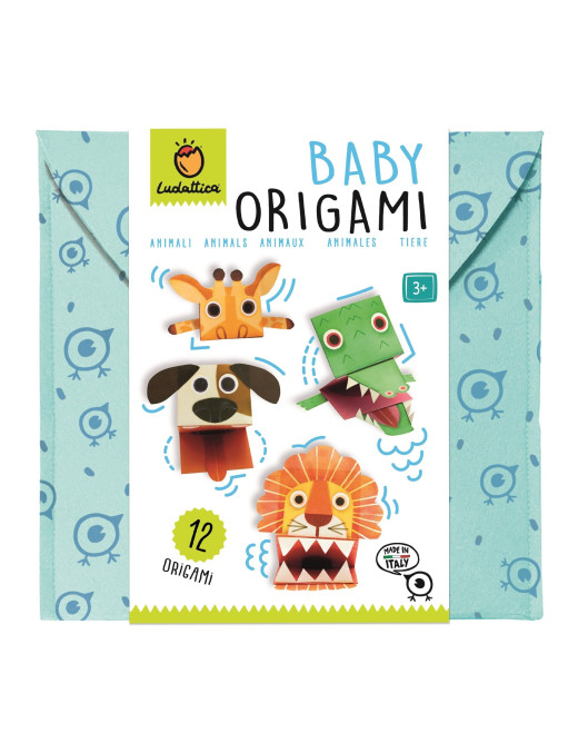 BABY ORIGAMI – zestaw kreatywny – ZWIERZĄTKA – wersja dla najmłodszych Ludattica