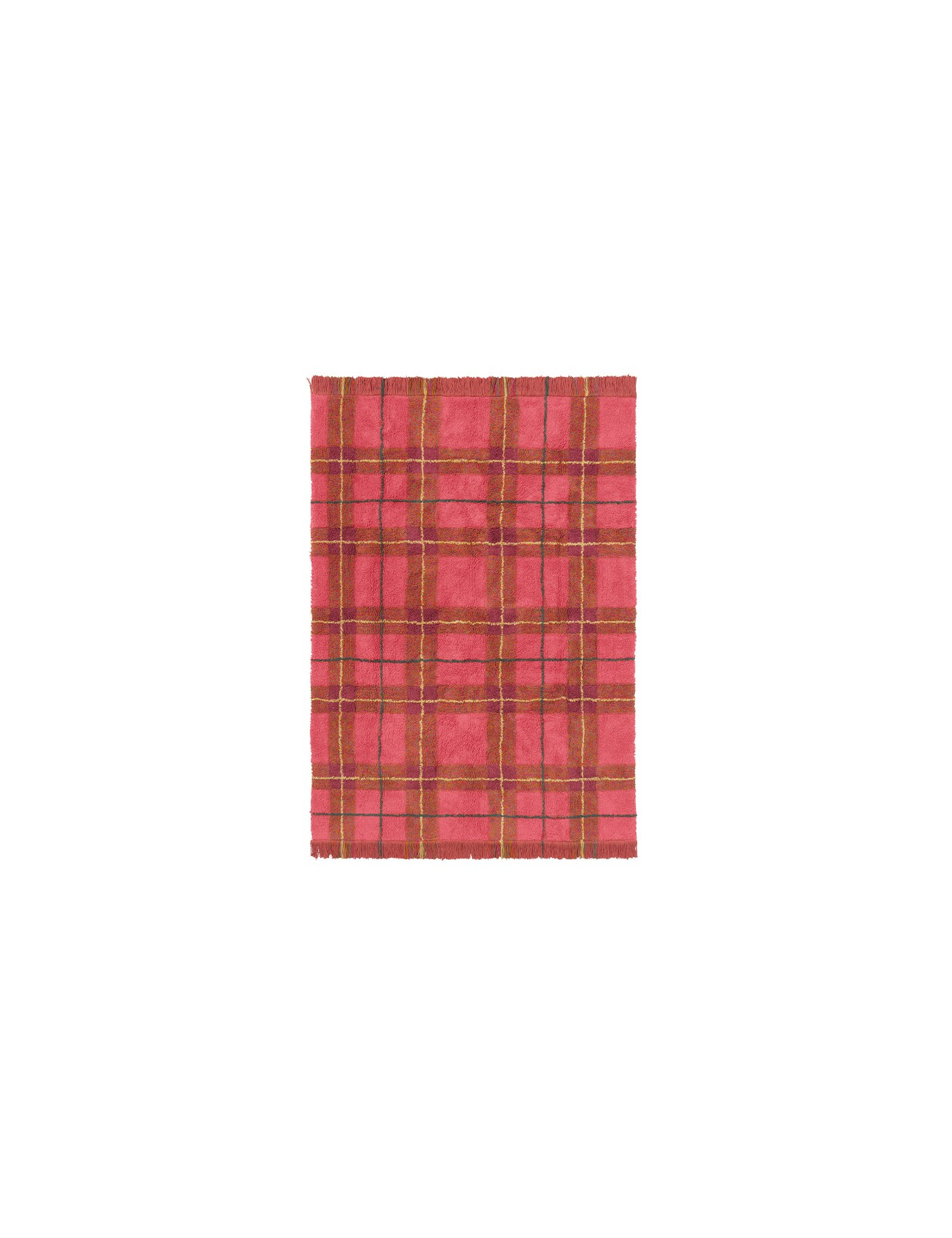 Dywan Tartan 90×120 cm – Vintage Red Wouf Wouf, Lorena Canals