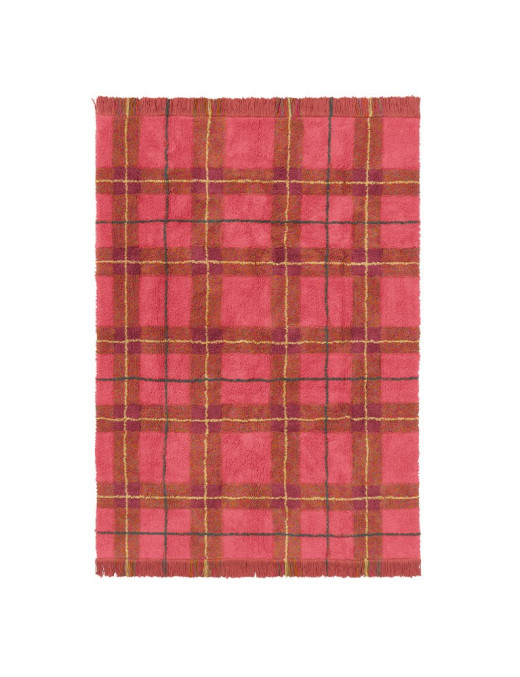 Dywan Tartan 90×120 cm – Vintage Red Wouf Wouf, Lorena Canals