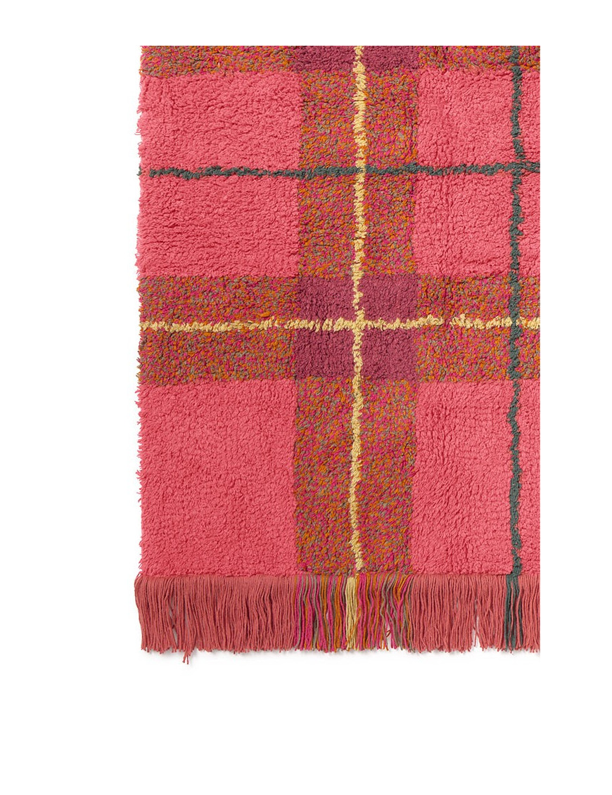 Dywan Tartan 90×120 cm – Vintage Red Wouf Wouf, Lorena Canals