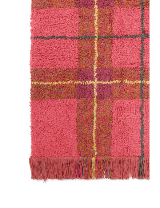 Dywan Tartan 90×120 cm – Vintage Red Wouf Wouf, Lorena Canals