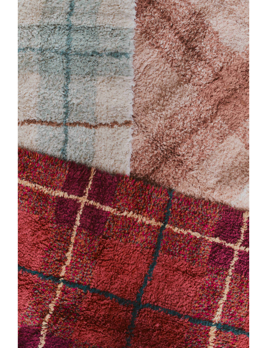 Dywan Tartan 90×120 cm – Vintage Red Wouf Wouf, Lorena Canals
