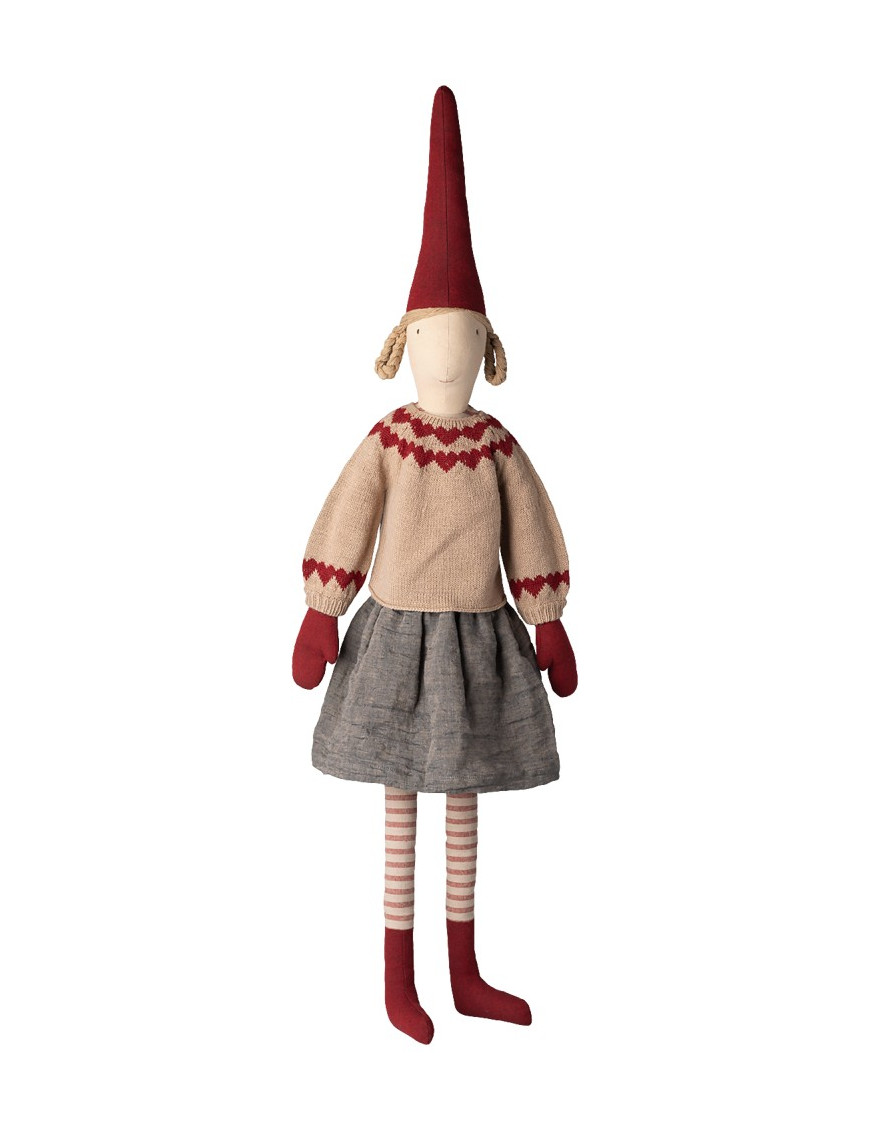 Przytulanka bożonarodzeniowa Pixy, Size 6 - Girl - Skirt and knitted sweater
