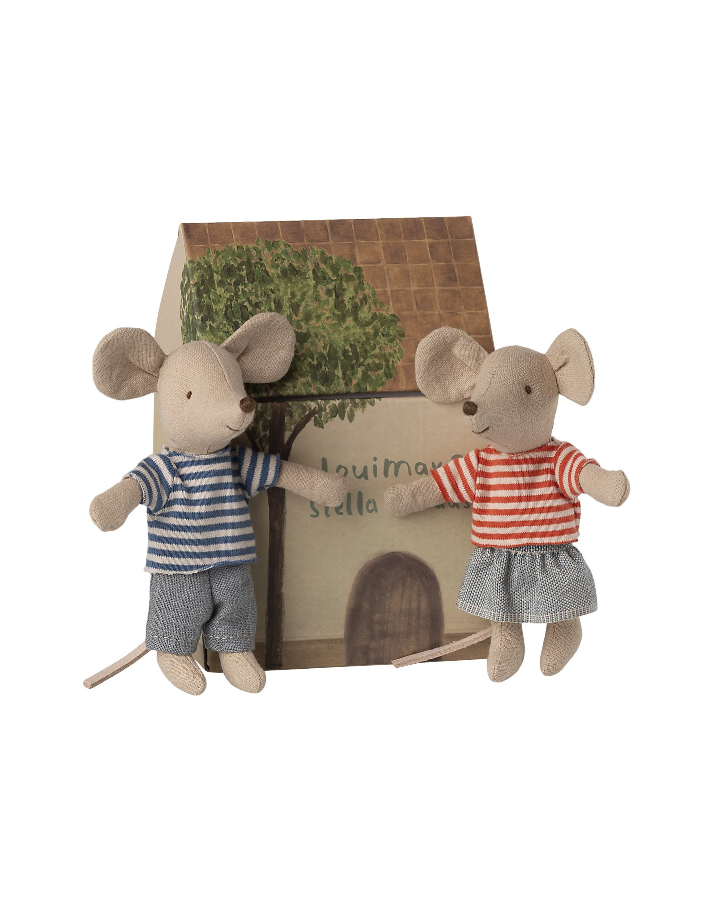 Myszki Maileg LouiMax and Stella Little brother and sister mice