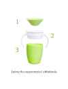 Munchkin Miracle 360° kubek treningowy z uchwytami, zielony, 207 ml