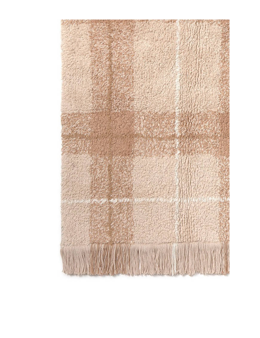 Dywan Tartan – Rose 90×120 cm Wouf Wouf, Lorena Canals Dywan Tartan – Rose 90×120 cm Wouf Wouf, Lorena Canals