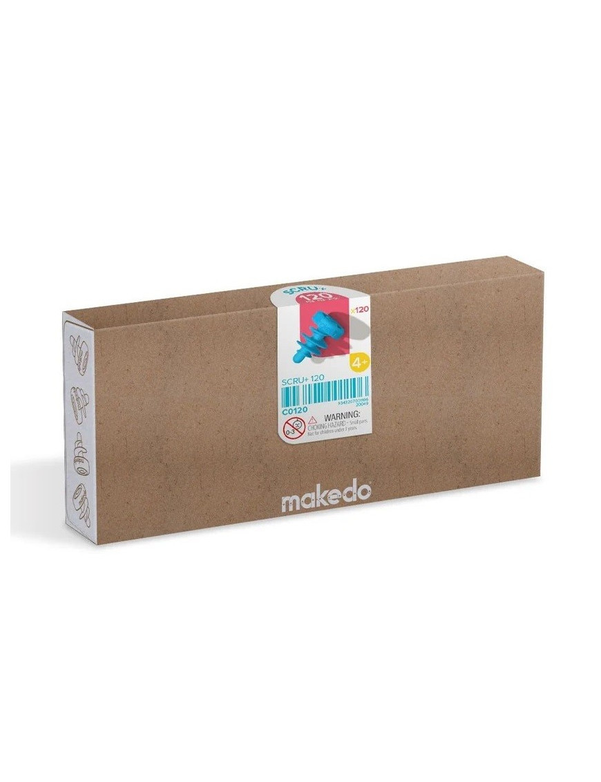 Zestaw śrubek do konstruowania DIY Makedo - SCRU+ 120 el.