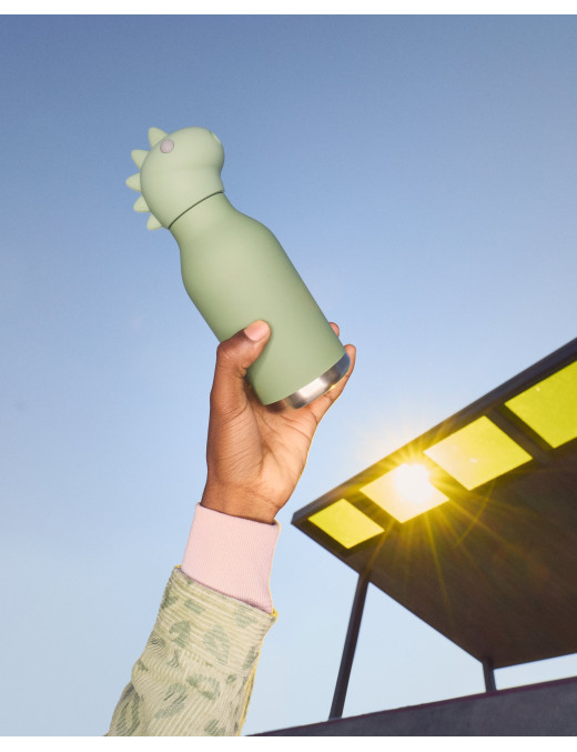 Butelka termiczna ze słomką Bestie Asobu – Dinozaur 460 ml