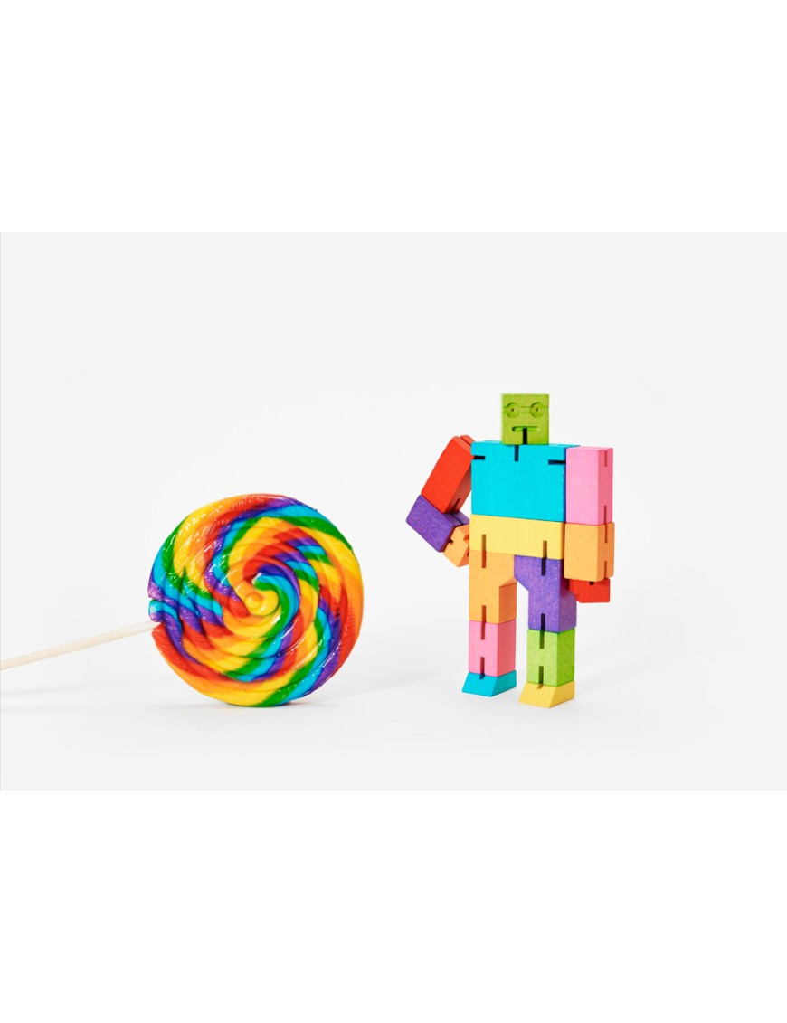 Cubebot zabawka antystresowa mały Areaware – multikolor