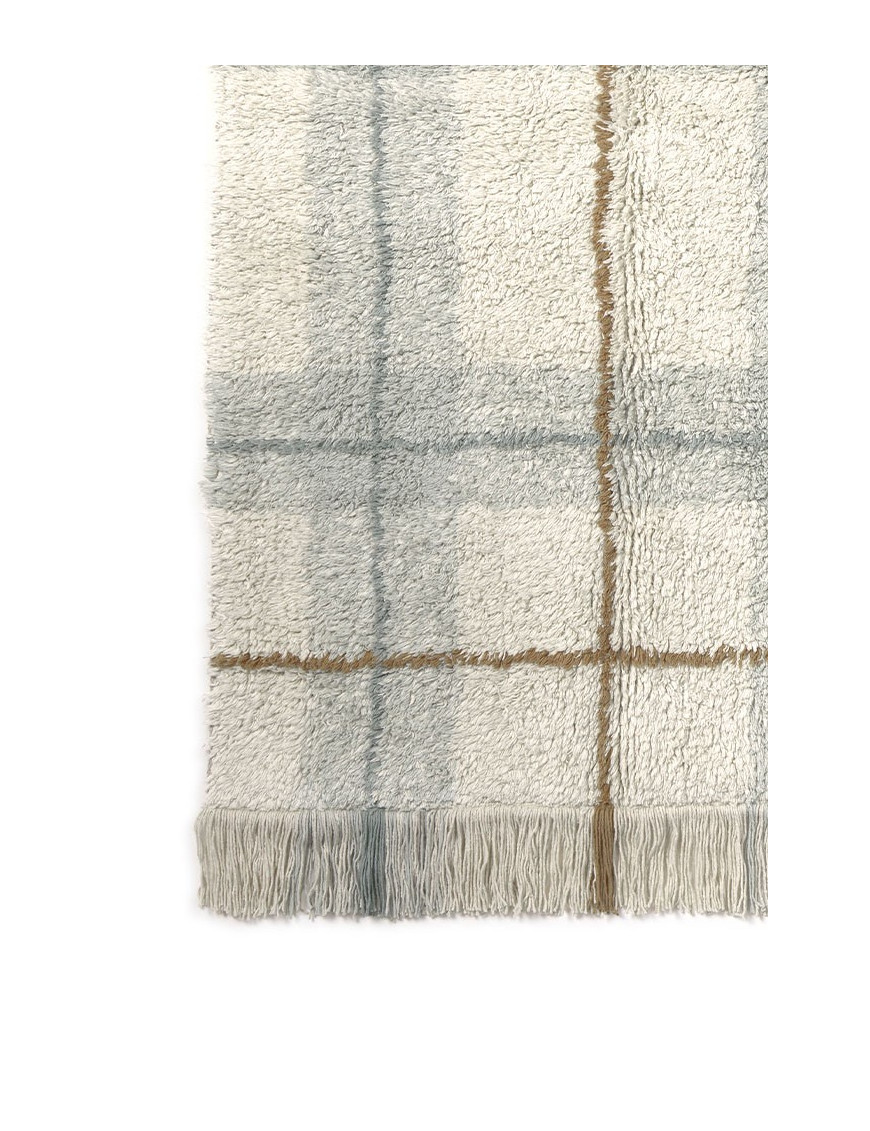 Dywan Tartan Blue Sage Wouf Wouf– 90×120 cm, Lorena Canals